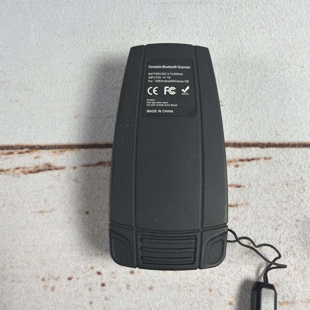 Symcode MJ-X6 Bluetooth Barcode Scanner Handheld Wireless Reader Black Used